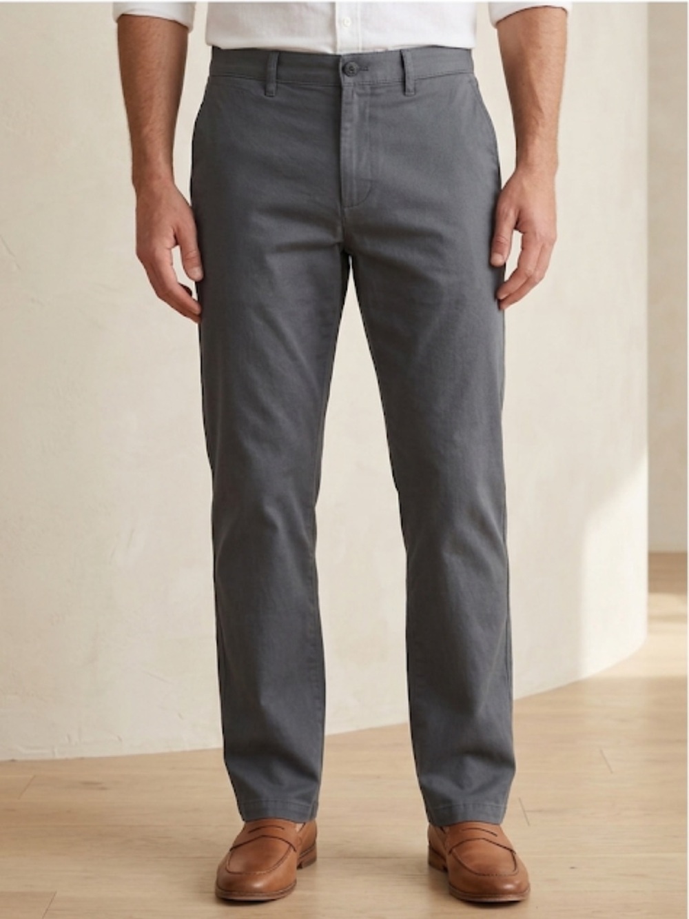 NWT Amazon Essentials Classic Men’s Grey Dress Pants Size 34X32